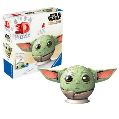 Ravensburger - Puzzle 3D Star Wars The Mandalorian figurina Grogu cu urechi 72 piese Ravensburger - 1